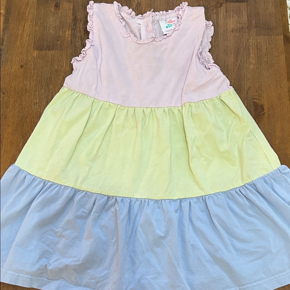 Charming Kids Dress in Pastel Hues